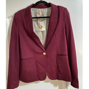 Burgundy Philosophy Blazer